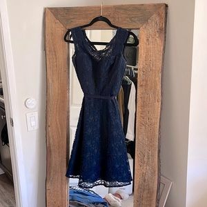 Morilee Navy Lace Bridesmaid Dress